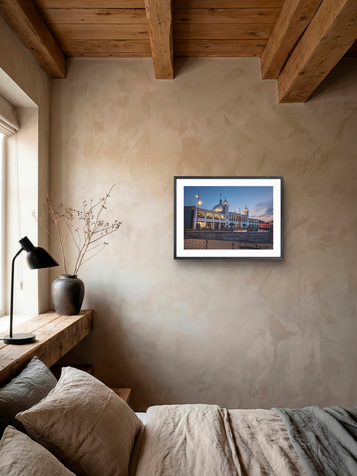 Spanish City - Whitley Bay wall art displayed in a styled room setting.