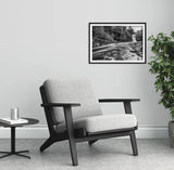 High Force Waterfall - Black and White - County Durham