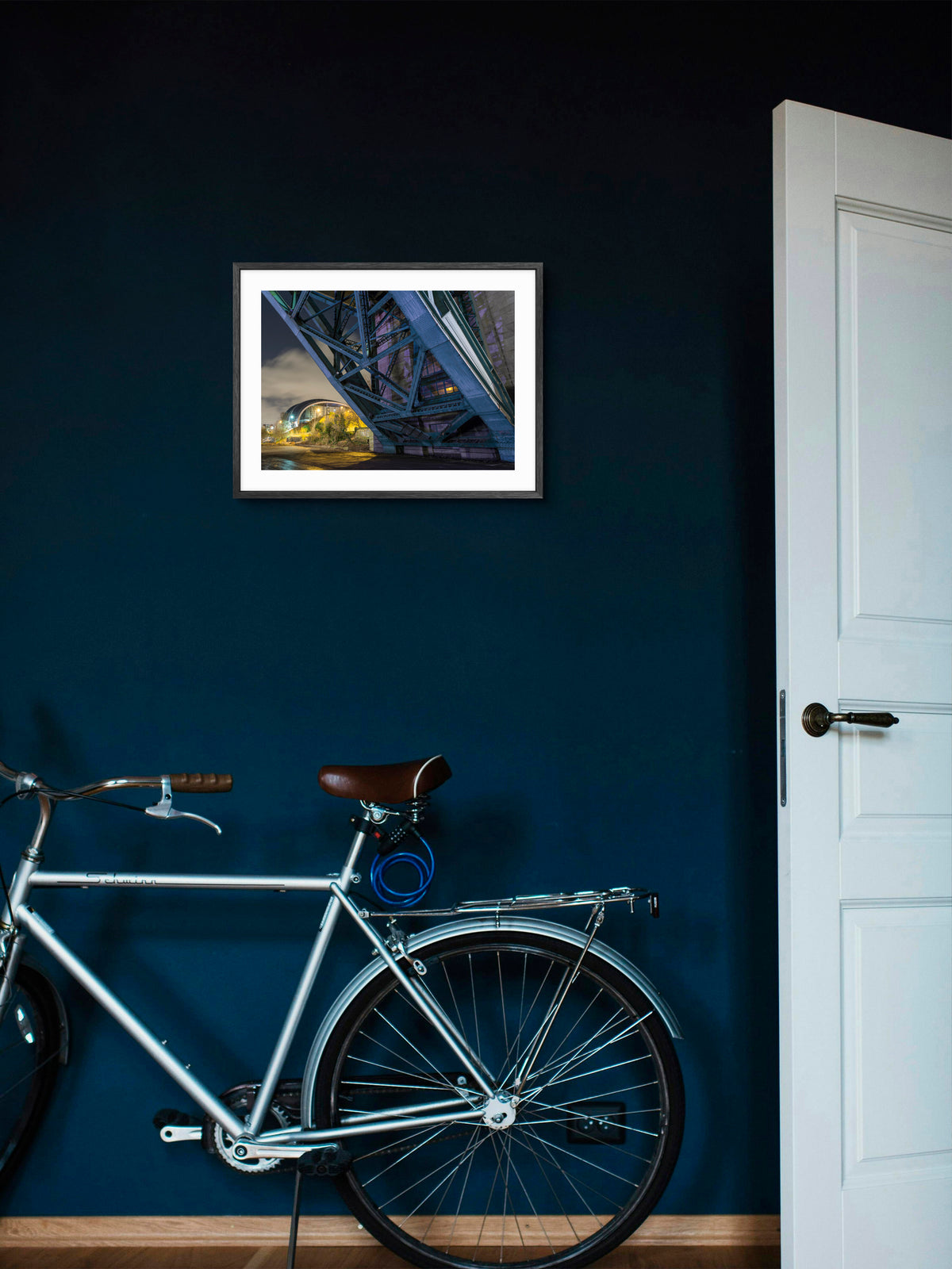 Tyne Bridge - Glasshouse - Gateshead wall art displayed in a styled room setting.