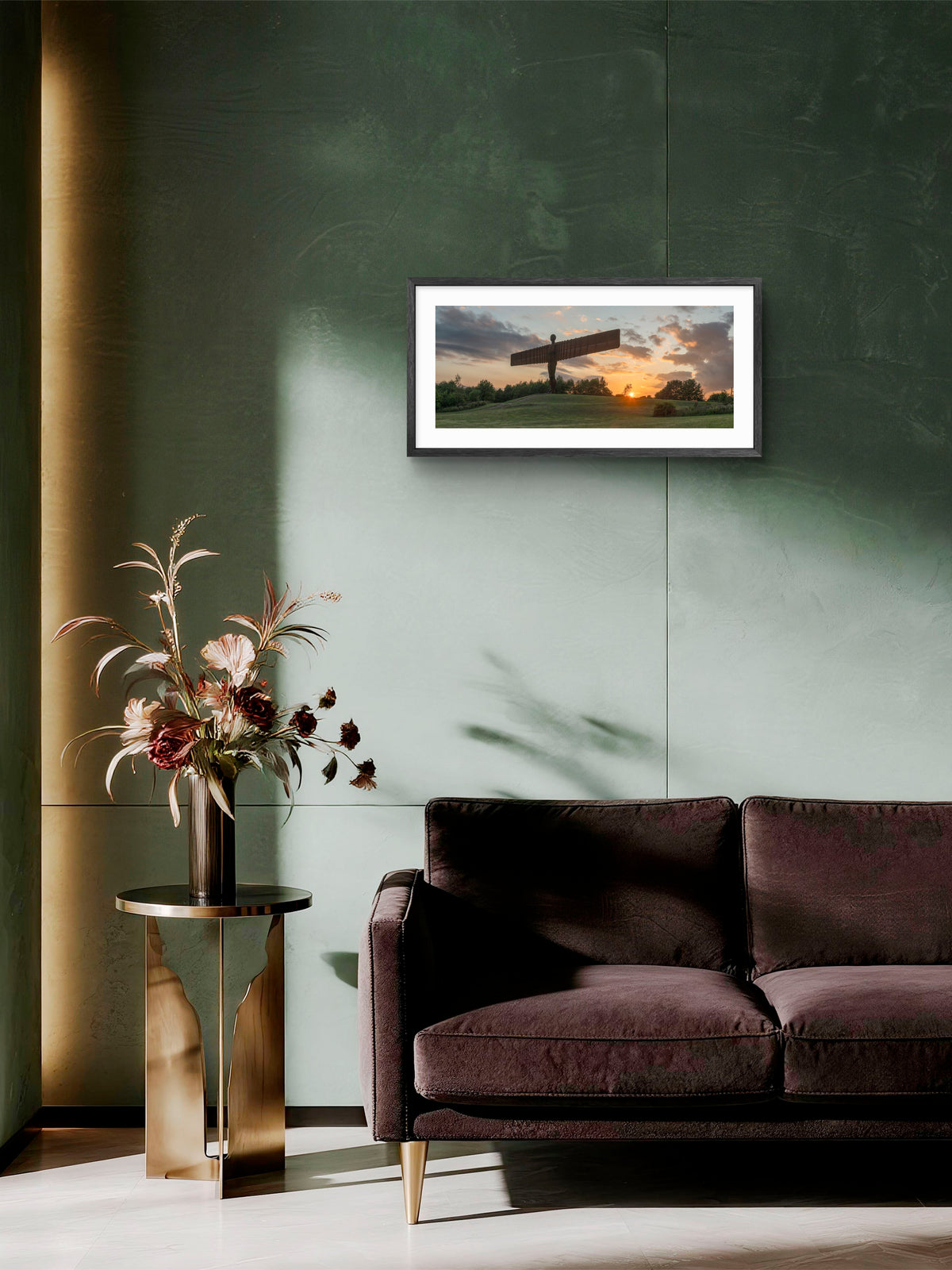 Angel of the North Sunset Panoramic Print | North East Photography