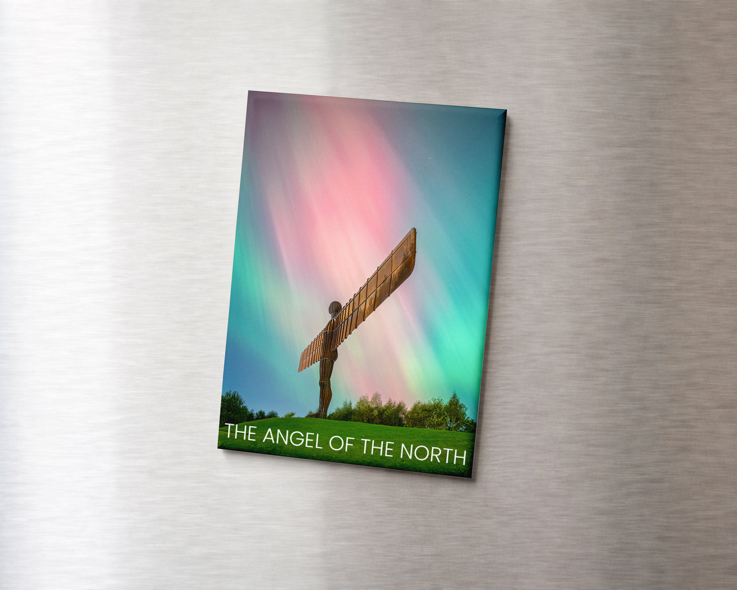 Angel of the North Aurora Magnet 9 x 6.5 cm rectangular photography magnet