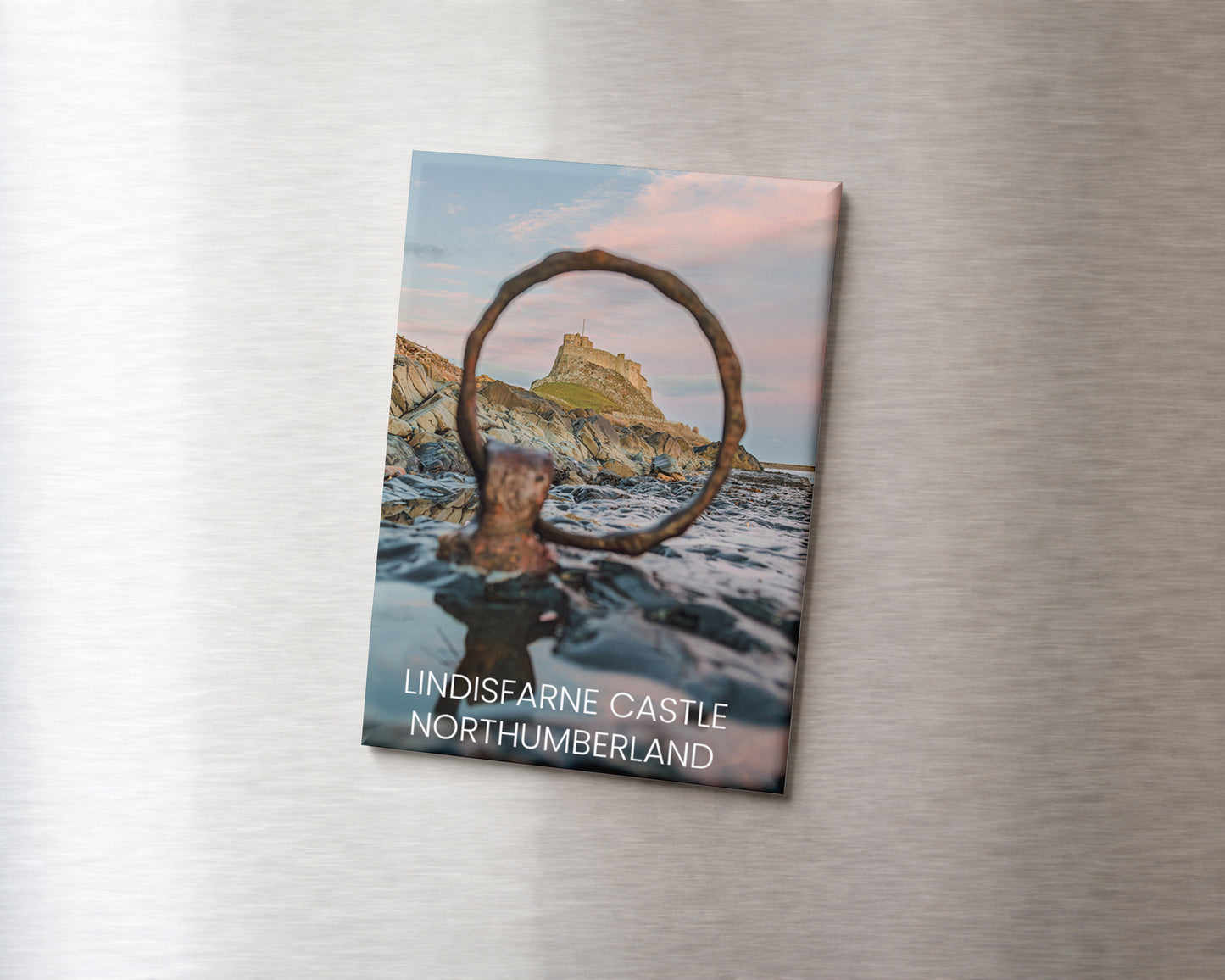 Lindisfarne Castle Magnet 9 x 6.5 cm rectangular photography magnet
