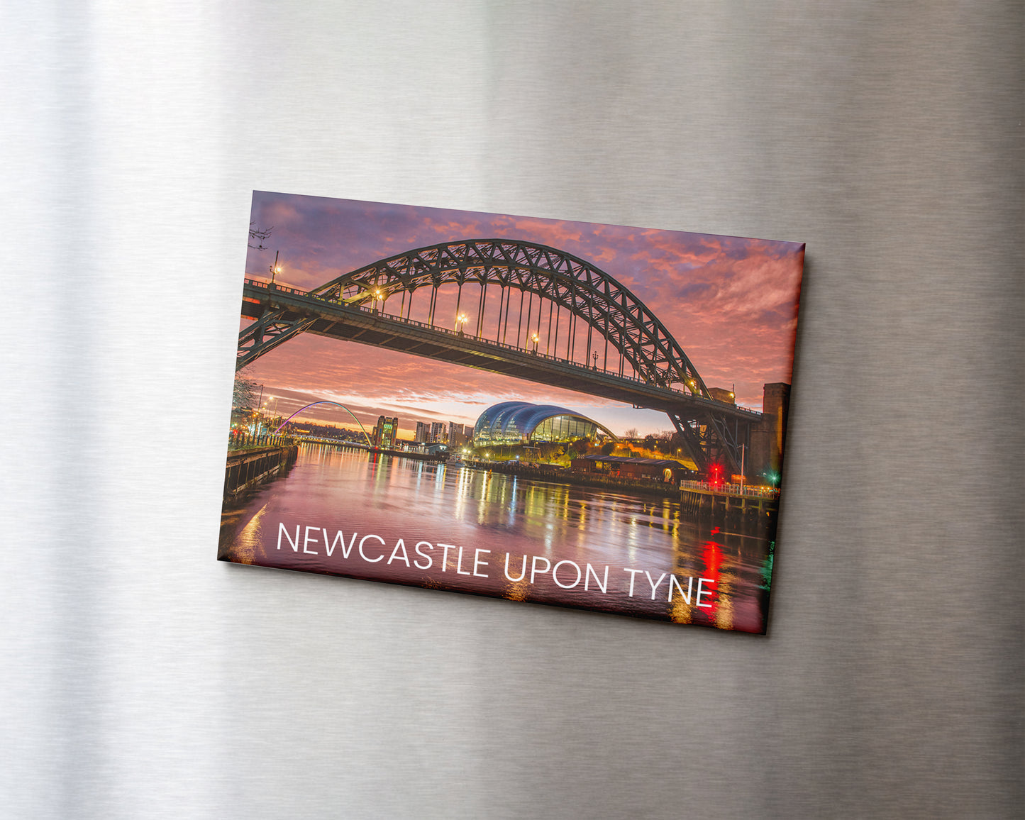 Newcastle Quayside Sunrise Magnet 9 x 6.5 cm rectangular photography magnet