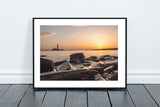 St Mary's Lighthouse and Rocks - Sunrise - Whitley Bay