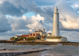 St Mary's Lighthouse and Causeway - High Tide - Whitley Bay