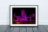Durham Cathedral - Purple in Memory of the late Queen Elizabeth II - Durham