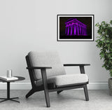Penshaw Monument - Purple in Tribute to HM Queen Elizabeth ll - Sunderland