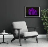 Penshaw Monument - Purple in Tribute to HM Queen Elizabeth ll - Sunderland