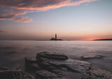 St Mary's Lighthouse is on St Mary's Island, Whitley Bay on the North East coast. Accessible by a causeway which is submerged at high tide. - North East Captures