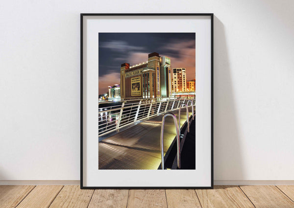 Millennium Bridge Gateshead and The Baltic Arts Centre