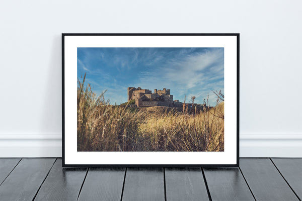 Bamburgh Castle Through The Dunes, Northumberland