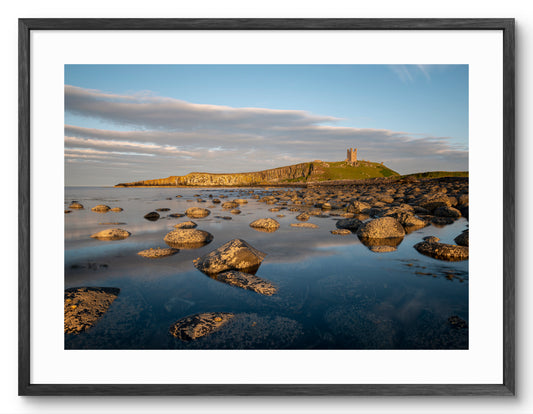 Boulder Beach Death Rocks at Embleton shown as a framed photographic print.