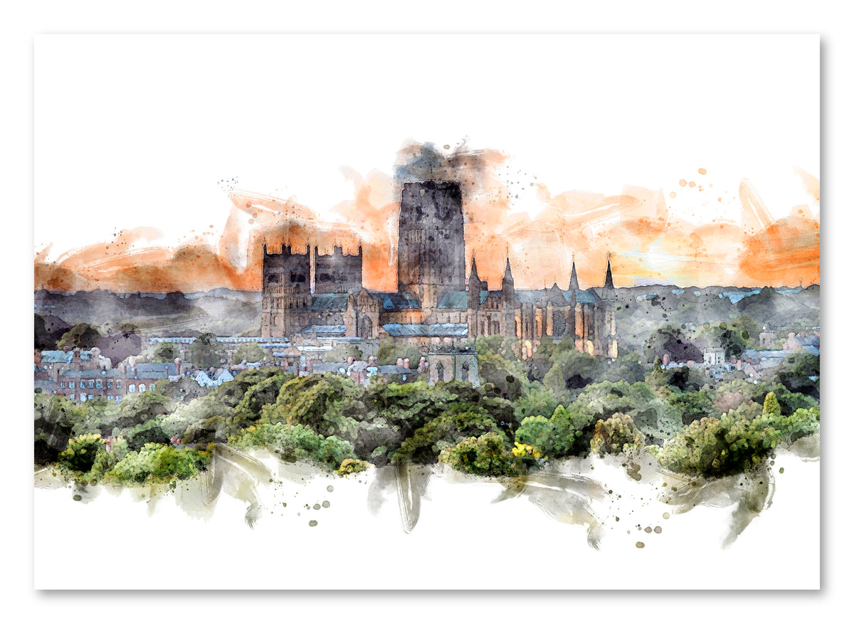 Durham Cathedral - Digital Watercolour - Durham