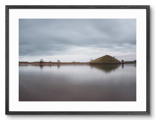 The River Aln and Church Hill - Alnmouth - Northumberland shown as a framed photographic print.