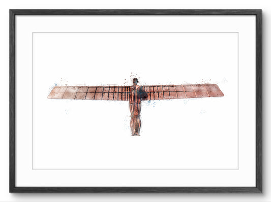 The Angel of the North - Digital Watercolour - Gateshead