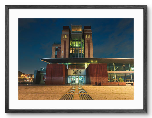 Framed print of the Baltic Centre for Contemporary Art on Gateshead Quayside.