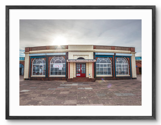 Rendezvous Cafe - Whitley Bay - North Tyneside shown as a framed photographic print.