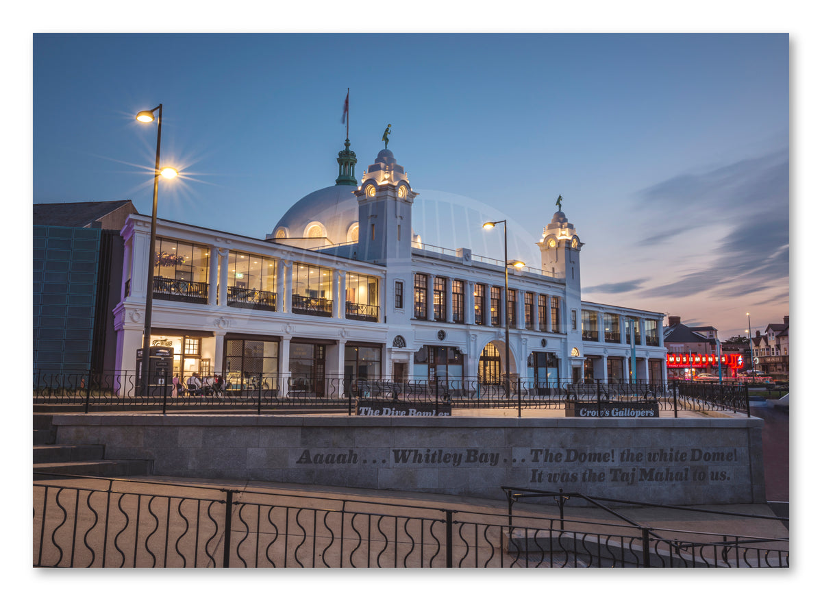 Spanish City - Whitley Bay shown as a canvas print.