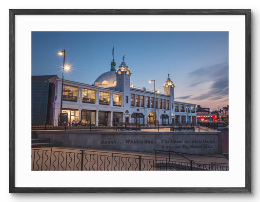 Spanish City - Whitley Bay shown as a framed photographic print.