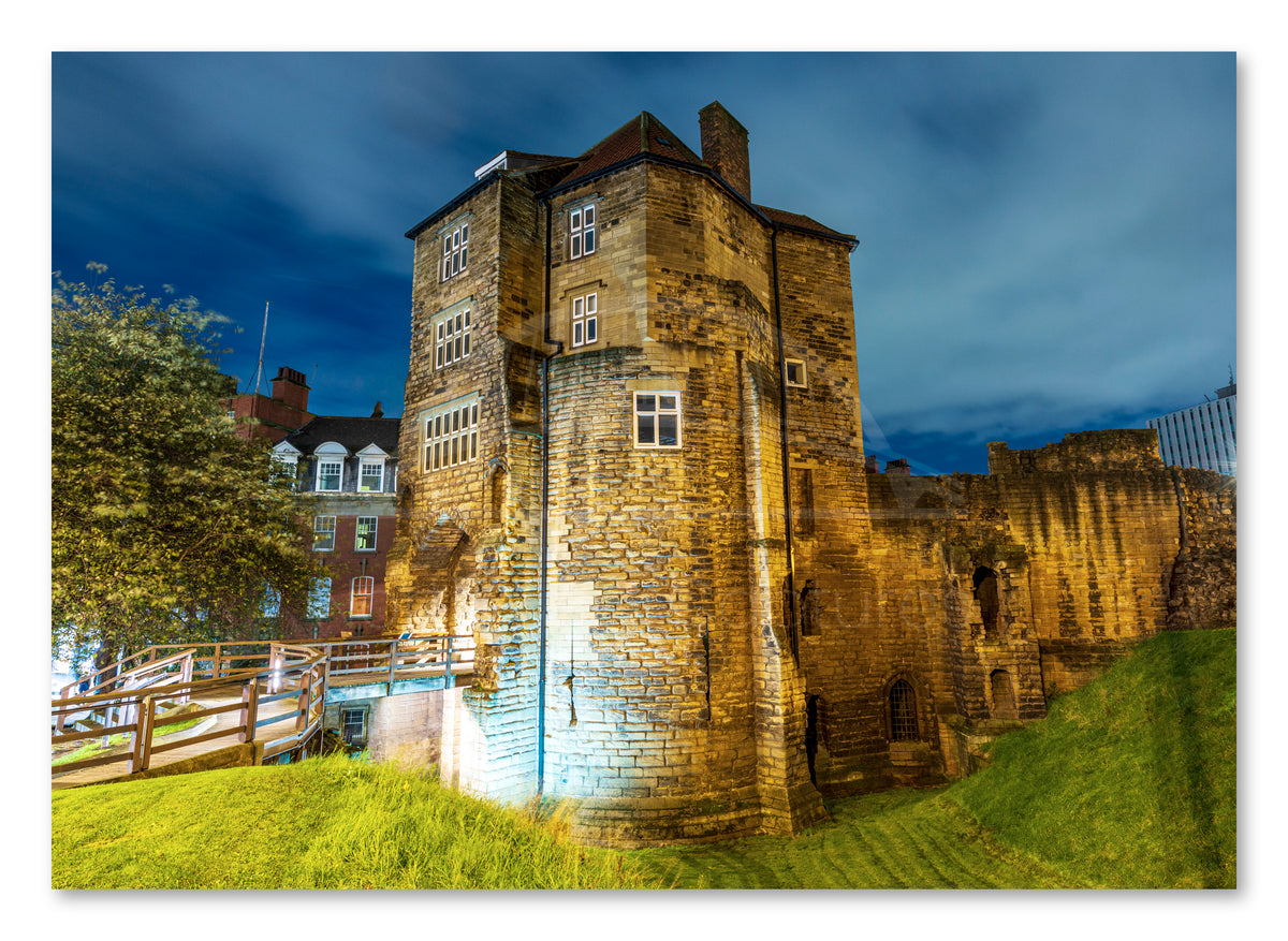 The Black Gate - Newcastle Keep - Newcastle Upon Tyne shown as a canvas print.