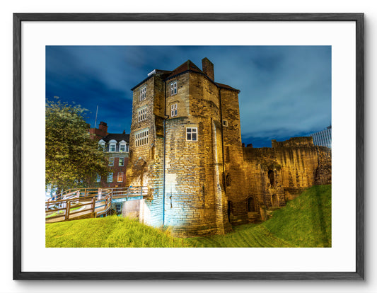 The Black Gate - Newcastle Keep - Newcastle Upon Tyne shown as a framed photographic print.