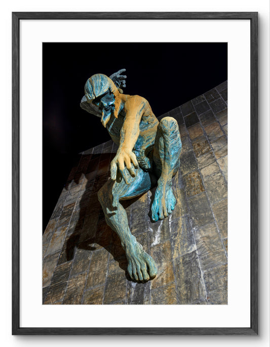 River God Tyne - Newcastle Civic Centre - Newcastle Upon Tyne shown as a framed photographic print.