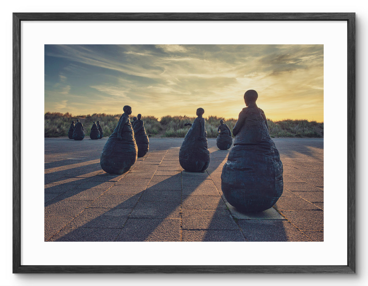 South Shields Weebles - Conversation Piece - South Shields shown as a framed photographic print.
