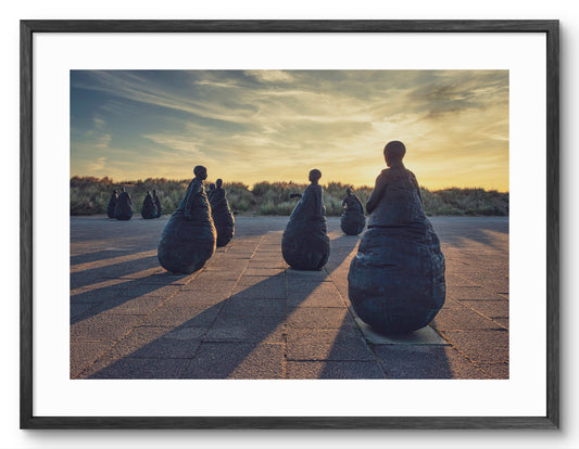 South Shields Weebles - Conversation Piece - South Shields shown as a framed photographic print.