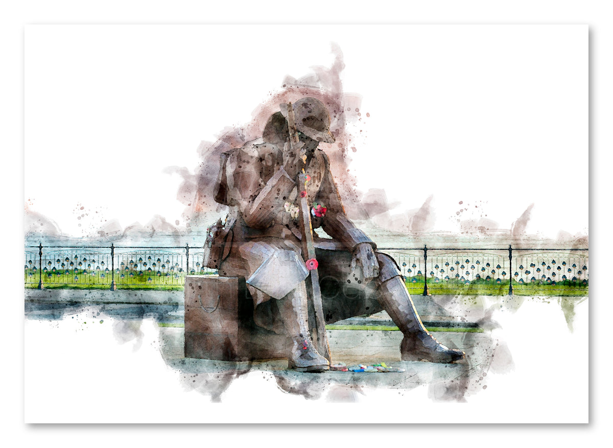 Tommy - Seaham - Digital Watercolour - County Durham