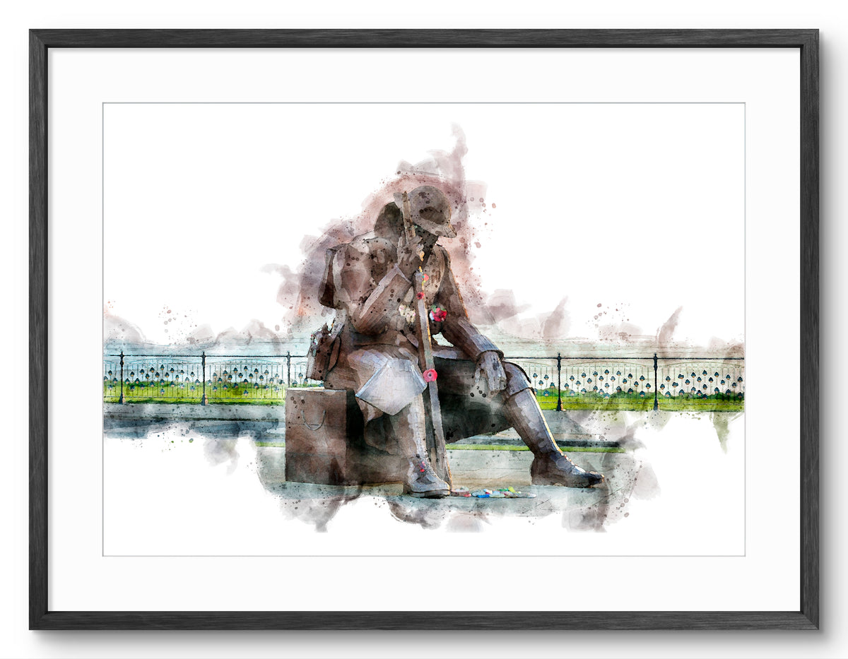 Tommy - Seaham - Digital Watercolour - County Durham