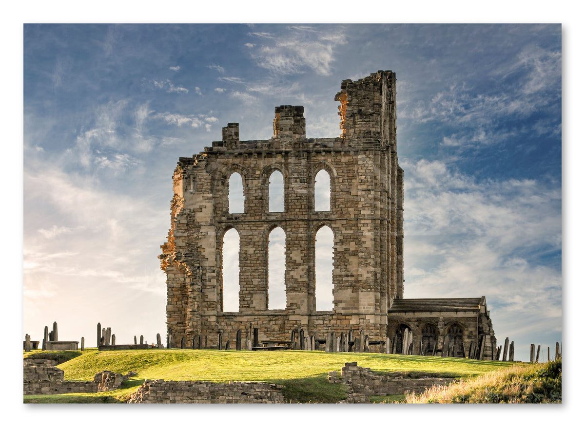 Tynemouth Priory - Tynemouth - North Tyneside shown as a canvas print.
