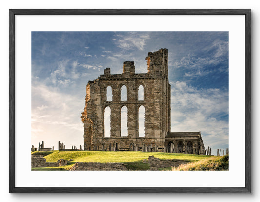 Tynemouth Priory - Tynemouth - North Tyneside shown as a framed photographic print.