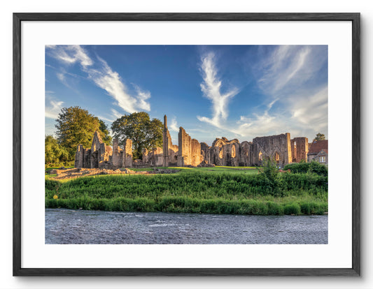Finchale Priory - Finchale Abbey - Durham shown as a framed photographic print.