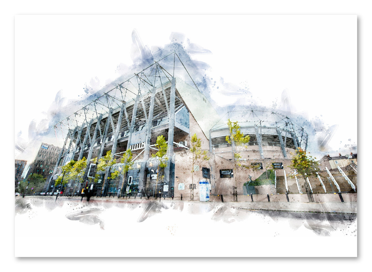St James Park - Digital Watercolour - Newcastle United Football Club - Newcastle