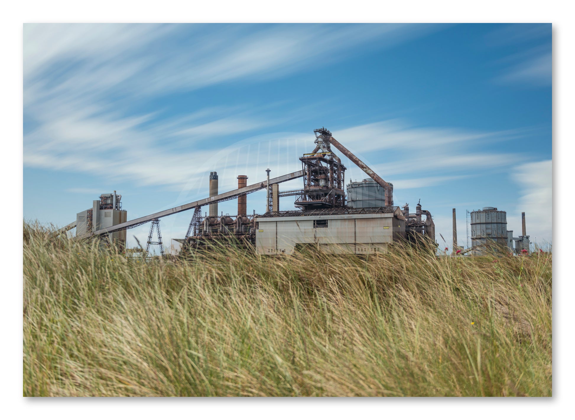 Teesside Steelworks - Redcar - Middlesbrough - Cleveland shown as a canvas print.