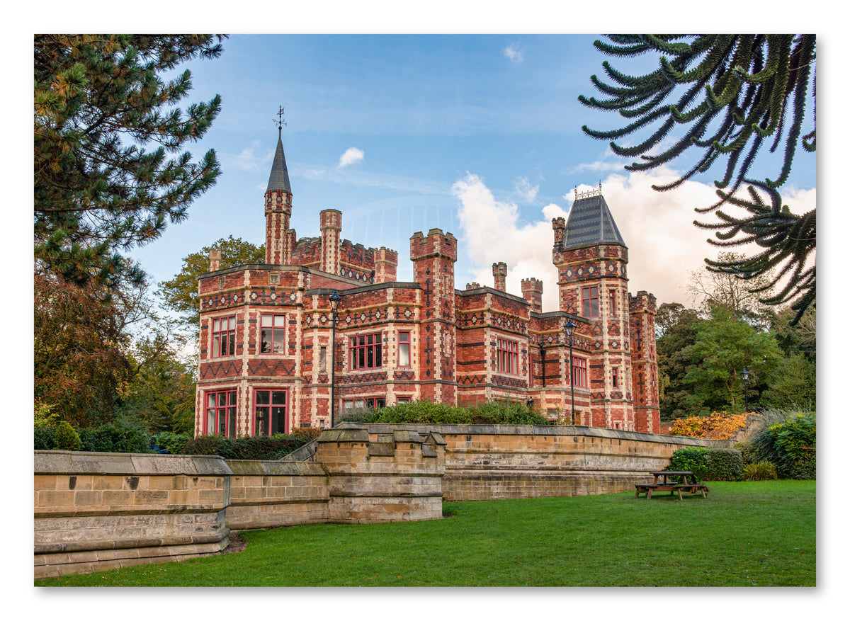 Saltwell Towers - Saltwell Park - Gateshead shown as a canvas print.