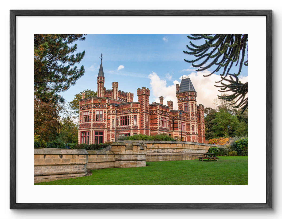 Saltwell Towers - Saltwell Park - Gateshead shown as a framed photographic print.