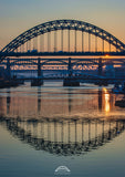 Crossing The Tyne between Newcastle and Gateshead at Sunset