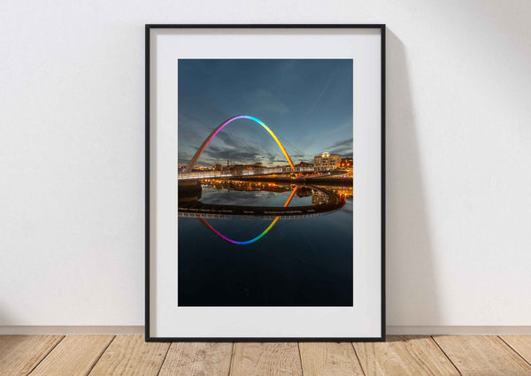 Millennium Bridge Gateshead Pride Colours