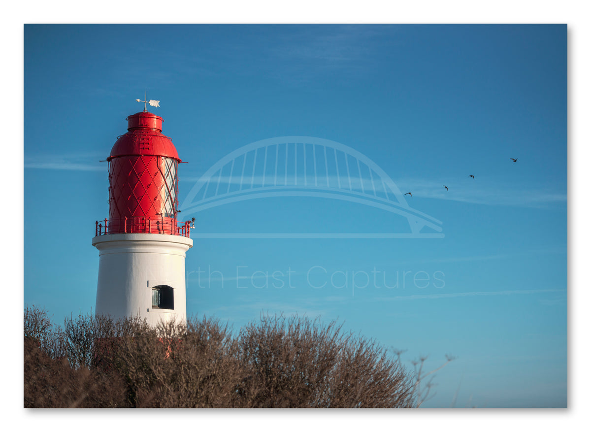 Souter Lighthouse - Marsden - South Shields shown as a canvas print.