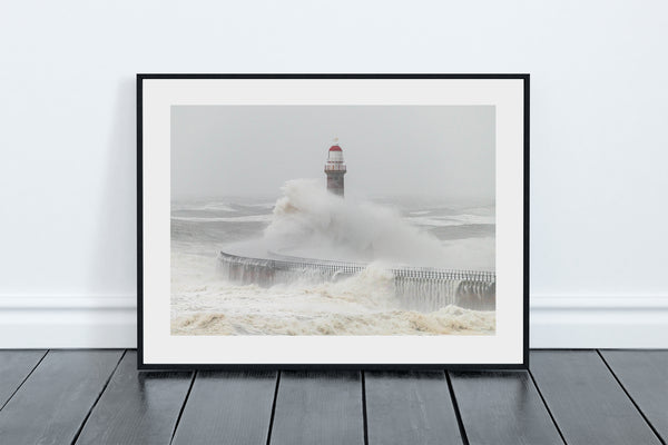 Roker Pier Waves, Storm Babet, Sunderland