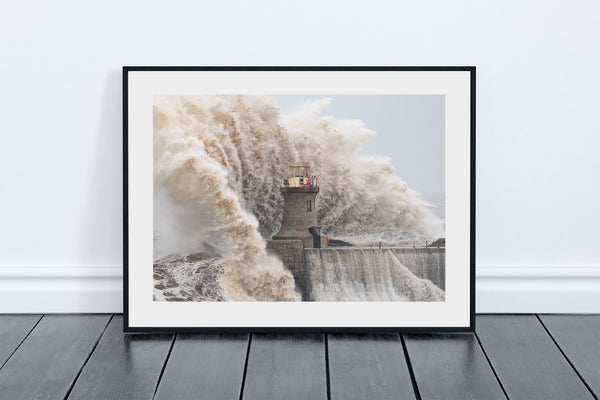 The South Pier Storm Babet Waves, South Shields