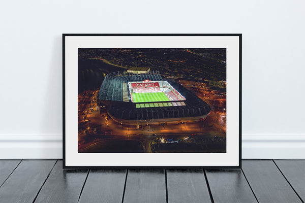 The Stadium of Light Print, Sunderland, Home to Sunderland AFC, SAFC