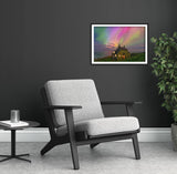 The Bathing House Northern Lights Print