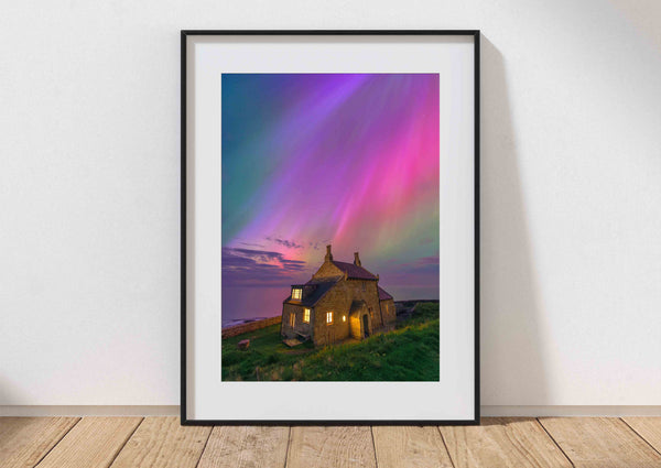 The Bathing House Northern Lights Print