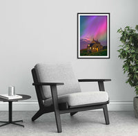 The Bathing House Northern Lights Print