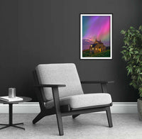 The Bathing House Northern Lights Print