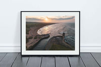 Seaton Sluice Harbour Drone Shot