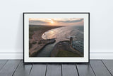 Seaton Sluice Harbour Drone Shot
