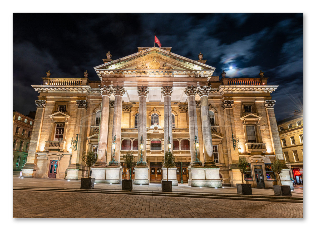 Theatre Royal - Newcastle Upon Tyne - Grey's Street shown as a canvas print.